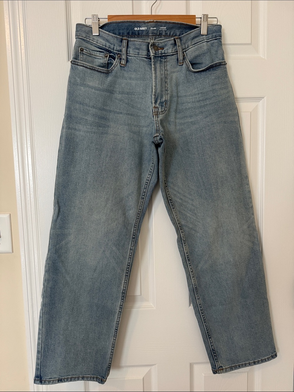 Old Navy Men's Light Wash Straight-Leg Jeans 30x30